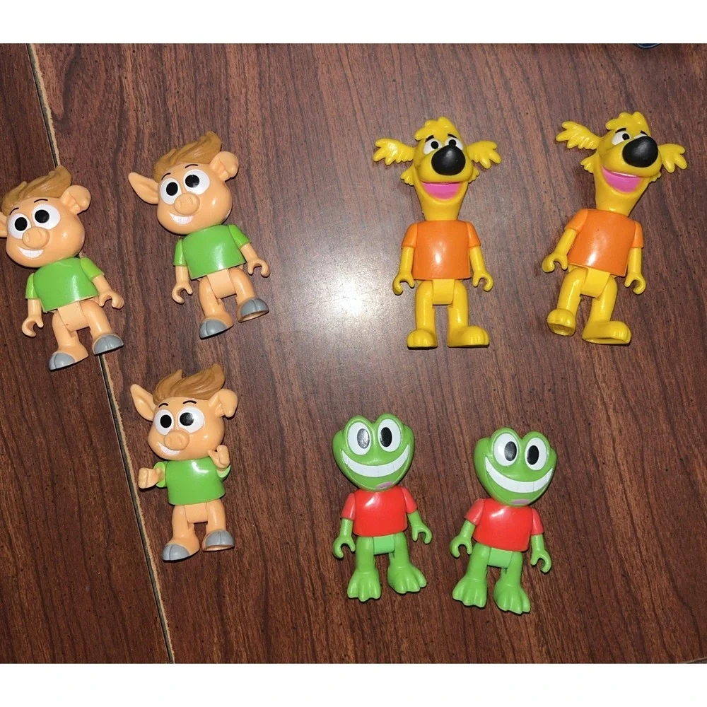 Just play HobbyKids Adventures Pig frog dog‎ toy figure set Lot Of 7
